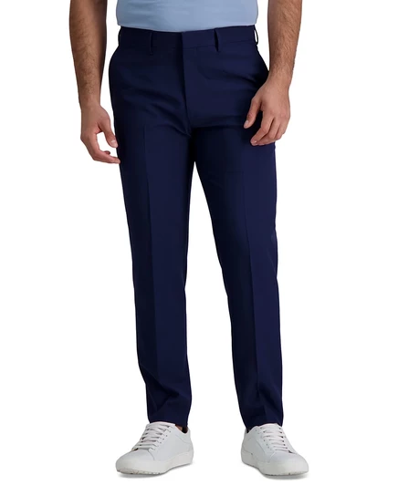 Мужские брюки Haggar Smart Wash, приталенные, тёмно-синие