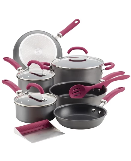 Набор Rachael Ray Create Delicious 11 пр, анодир., серый
