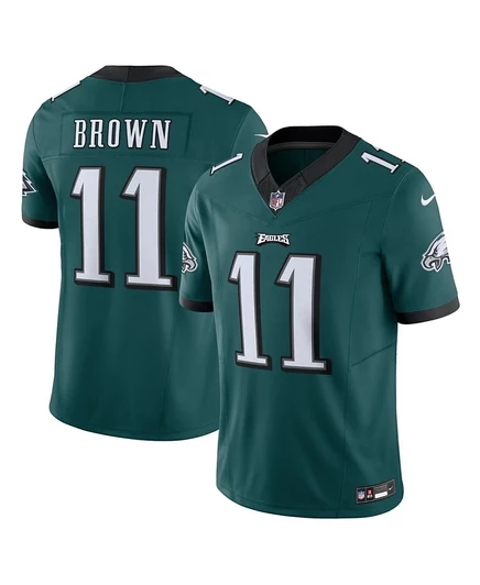 Мужское джерси Nike A.J. Brown Eagles, темно-зеленое