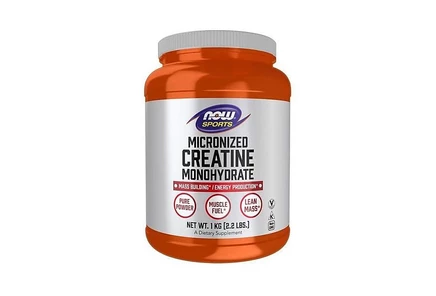 Микронизированный порошок моногидрата креатина NOW Foods, 2,2 фунта, без цвета