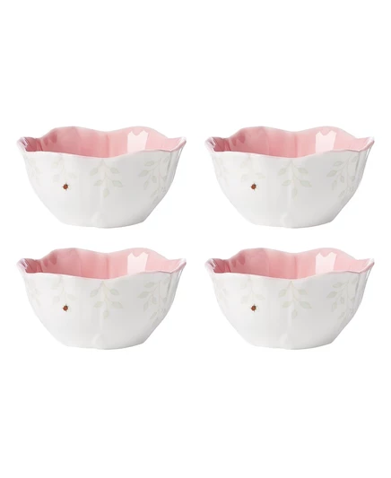 Набор десертных пиал Lenox Butterfly Meadow, 4 шт., розовые