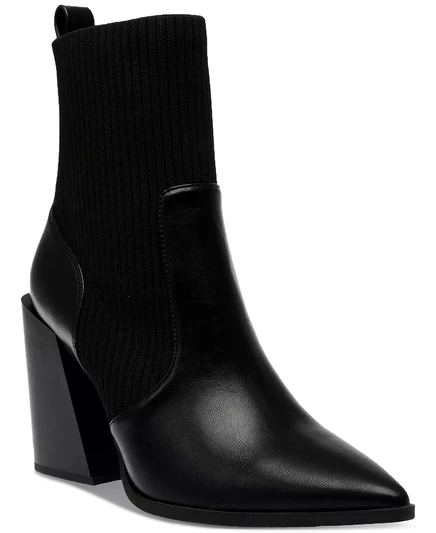  Вязаные платьевые пинетки Trinity с острым носком, созданные для Macy's black smooth