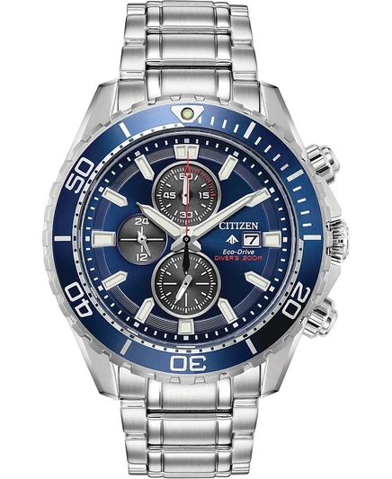 Мужские часы Citizen Promaster Diver 46 мм, стальные