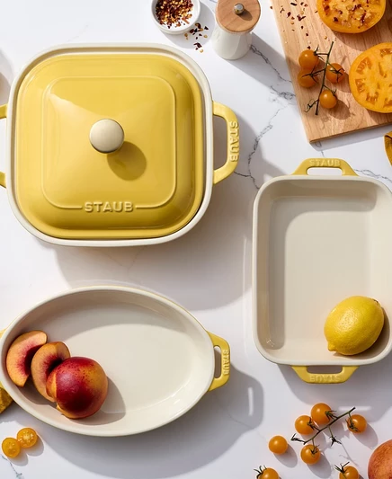 Набор форм для выпечки Staub Ceramics, 4 предмета, желтый