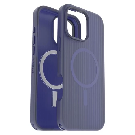 Мягкий на ощупь чехол OtterBox Symmetry MagSafe для Apple iPhone 16 Pro Max blue