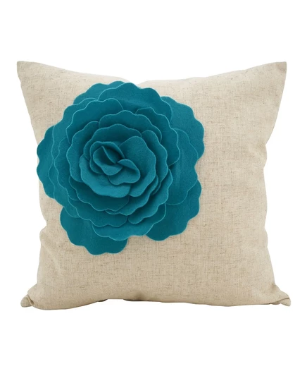 Декоративная подушка Saro Lifestyle Rose Flower Statement, 18