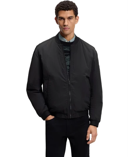 Мужская бомбер-куртка hugo boss boss водоотталкивающая, черная
