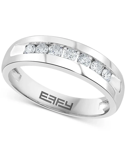 Мужское кольцо EFFY с бриллиантами 0,5 карата, белое золото