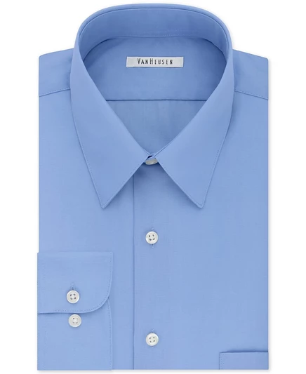 Мужская рубашка Van Heusen Bigger Fit без глажки, голубая