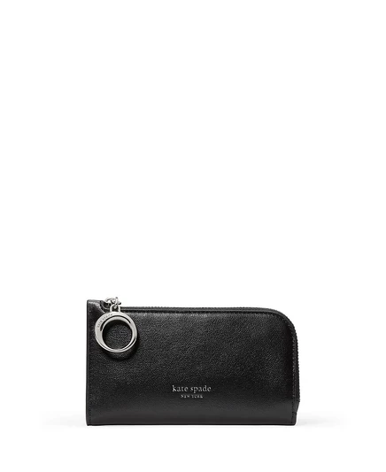 Женский складной кошелек Kate Spade Halo кожаный, черный
