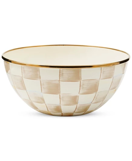 Миска Mackenzie-Childs Mocha Check 1,18 л, коричневая