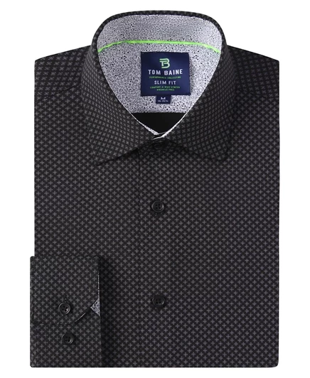 Мужская рубашка Tom Baine Slim Fit, черная