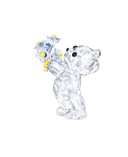 Фигурка Swarovski Kris Bear «Незабудки», синяя