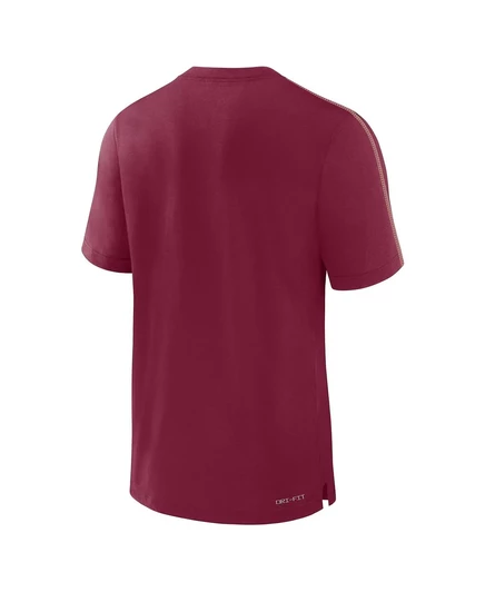 Мужская футболка Nike Garnet Florida State Seminoles 2024/25 для игроков боковой линии, выполненная в трех цветах garnet, gold