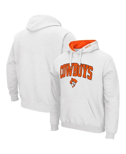 Мужское худи Colosseum Oklahoma State, белое