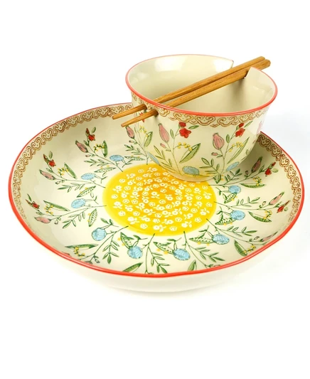 Набор мисок Euro Ceramica Ella рамен и обедная, красная