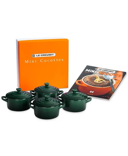 Набор мини-кокотниц Le Creuset 4 шт., зеленый