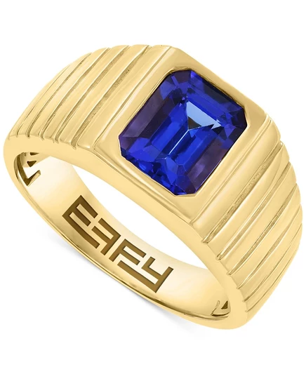 Кольцо effy с танзанитом 2,1 карат в 14k золоте, золотое