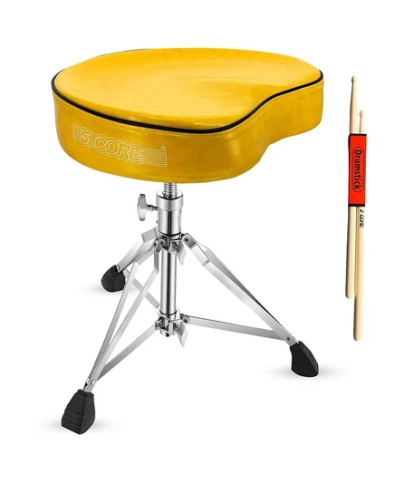 Стул для барабанщика 5 Core Drum Throne, желтый