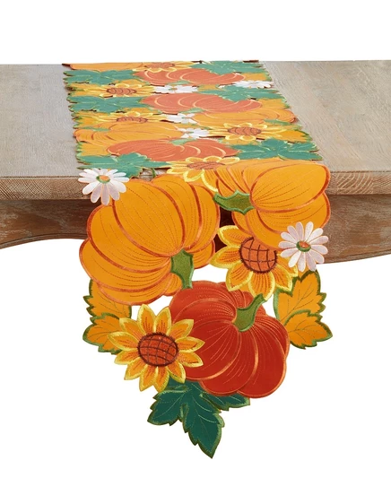 Дорожка для стола SARO LIFESTYLE Pumpkins 36×183 см, оранжевая