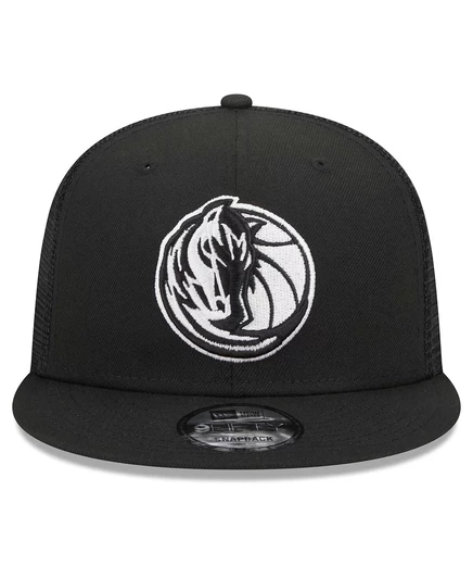 Мужская тракер-бейсболка New Era 9FIFTY Dallas Mavericks, черная