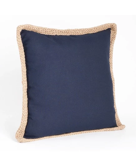 Подушка Saro Lifestyle Braided Jute 51×51 см, темно-синяя