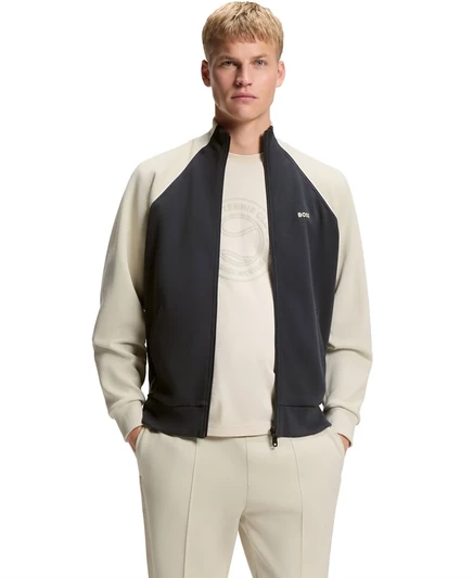 Мужской свитшот Hugo Boss BOSS с контрастной тесьмой, синий
