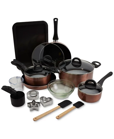 Набор посуды Basic Essentials, 29 предметов, золотистый