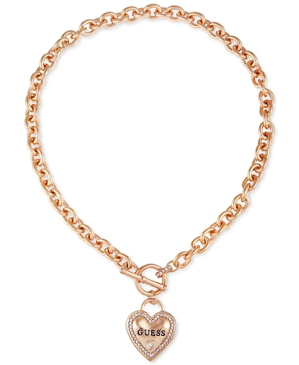 Женское ожерелье Guess My Sparkly Valentine 17″, золотистое