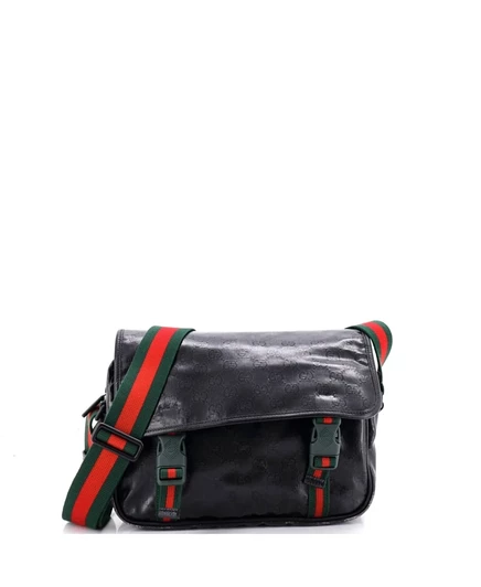 Женская сумка Pre-Owned Gucci Small Web Buckle, черная
