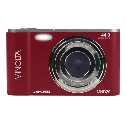 Цифровая камера Minolta MND20-R 44 МП 2.7K, красная