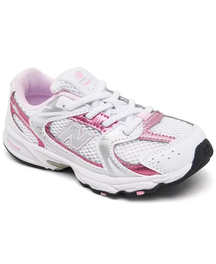  Повседневные кроссовки для маленьких девочек 530 от Finish Line white, pink sugar