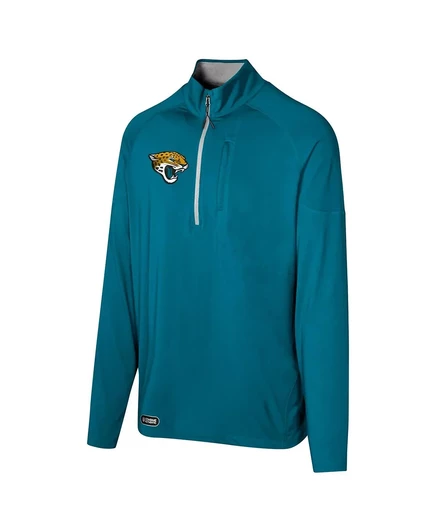 Мужская куртка Outerstuff бирюзового цвета Jacksonville Jaguars Grind Iron с застежкой на четверть молнии teal