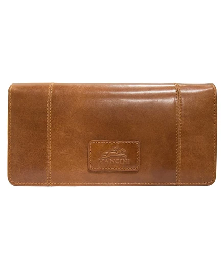 Кошелек Mancini Casablanca RFID, 3 сложения, песочный