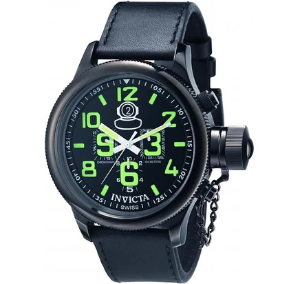 Мужские часы Invicta 7182 Diver с кварцевым хронографом, циферблат черный