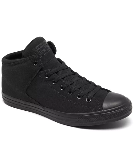  Мужские повседневные кроссовки Chuck Taylor High Street Ox от Finish Line black mono