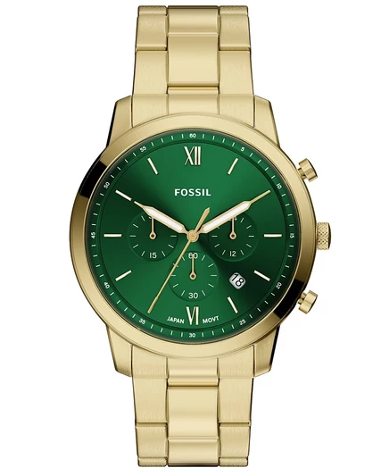 Мужские часы Fossil Neutra Chronograph с золотистым хронографом из нержавеющей стали, 44 мм