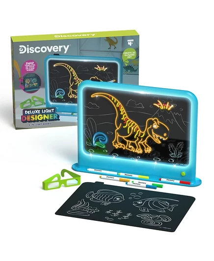 Детская светящаяся доска Discovery Kids Deluxe 6 в 1, белая