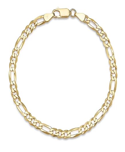 Мужской браслет Steeltime Figaro 14K позолота, золотой