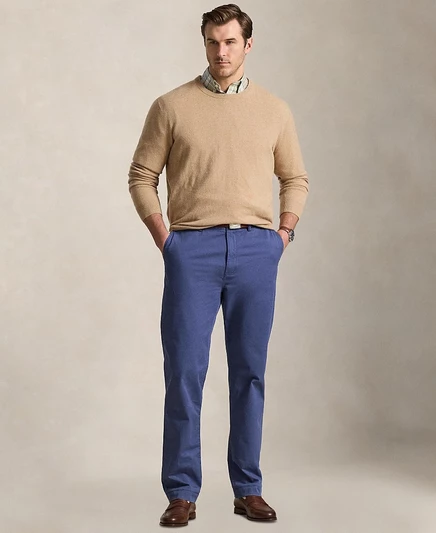 Мужские брюки-чиносы Polo Ralph Lauren из стрейчевой ткани Big & Tall синего цвета