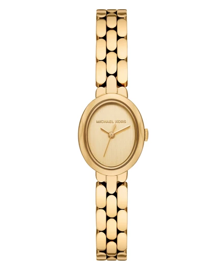 Женские золотые часы Maude с тремя стрелками из нержавеющей стали, 21 мм gold-tone