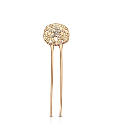 Заколка для волос Ettika Sand Dollar, золотистая