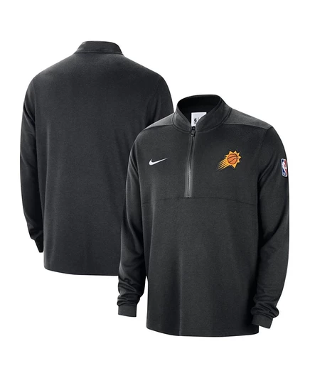 Мужская толстовка Nike Courtside Half-Zip Phoenix Suns, черная