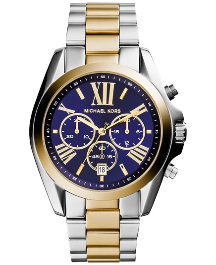 Женские часы Michael Kors Bradshaw хронограф 43 мм, двухцветные