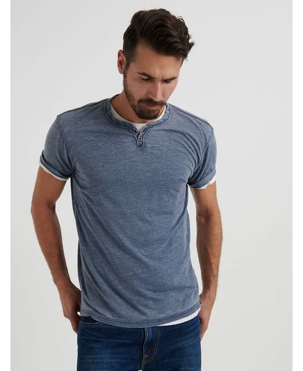  Мужская футболка с короткими рукавами Venice Burnout Notch american navy