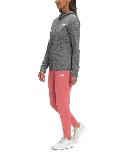  Женская флисовая толстовка Canyonlands с капюшоном на молнии  tnf medium grey heather