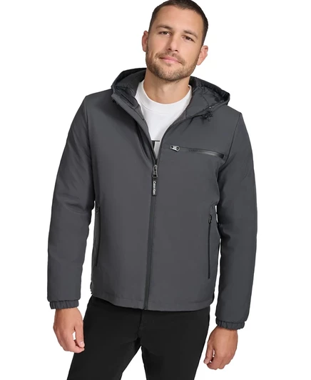  Мужская водостойкая куртка с капюшоном Infinite Stretch gray