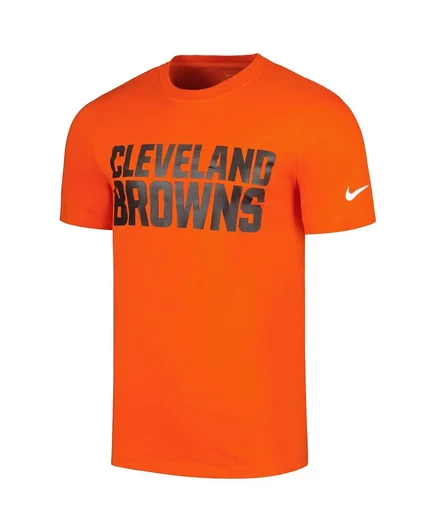 Мужская оранжевая футболка Nike Cleveland Browns Prime Time Wordmark Essential от Nike orange