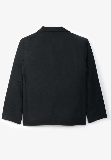 Мужское двубортное шерстяное пальто Liberty Blues от KingSize Big & Tall black