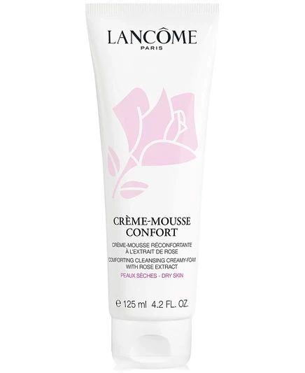 Сливочно-пенящееся очищающее средство Lancôme Crème Mousse Confort, 4,2 жидких унции. белый